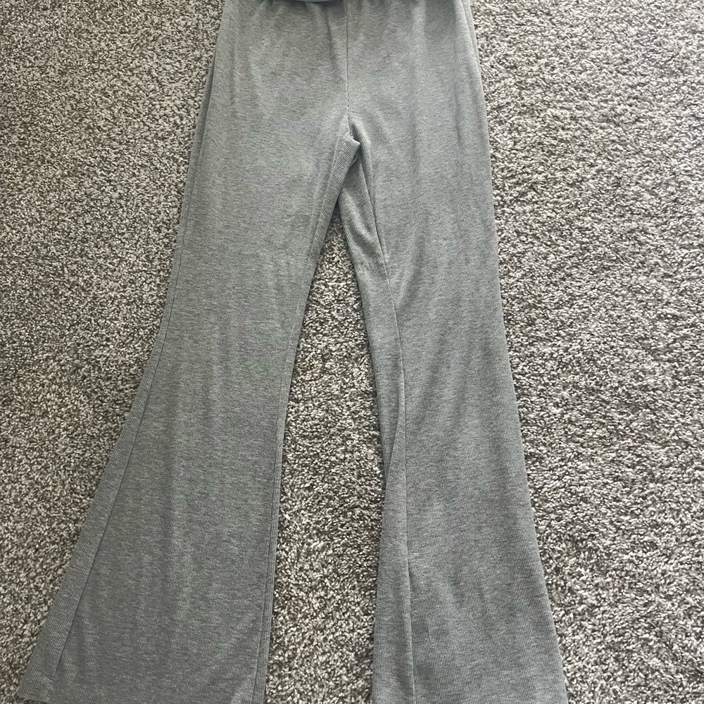 SHEIN Gray Flare Pants